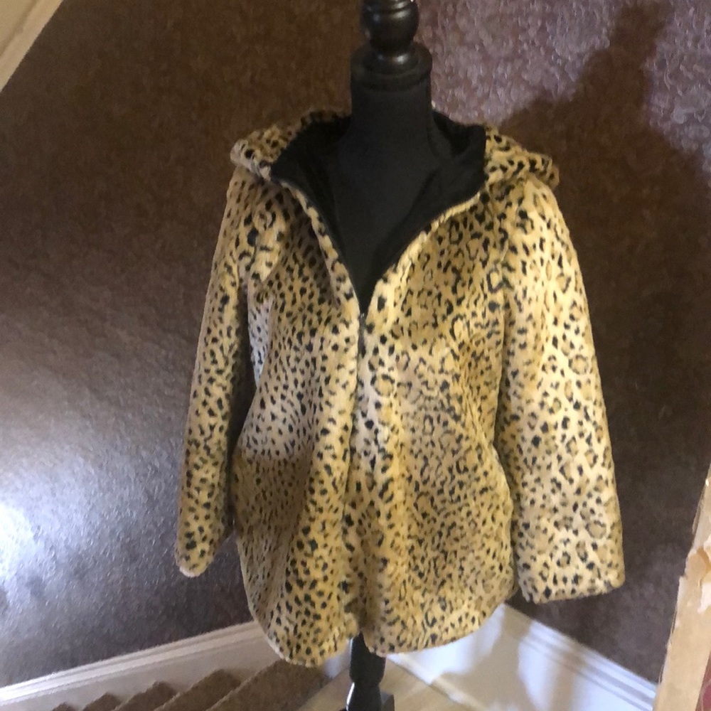 Leopard Fleece Coat